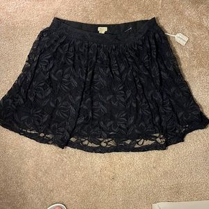 Forever 21 Black Lacey short skirt, NWT, size 28